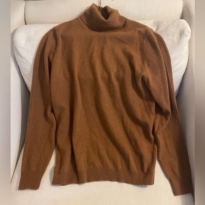 Camel Turtleneck Sweater